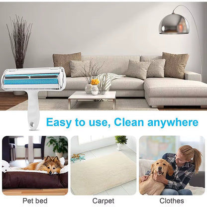 self cleaning dog and cat hair removing roller