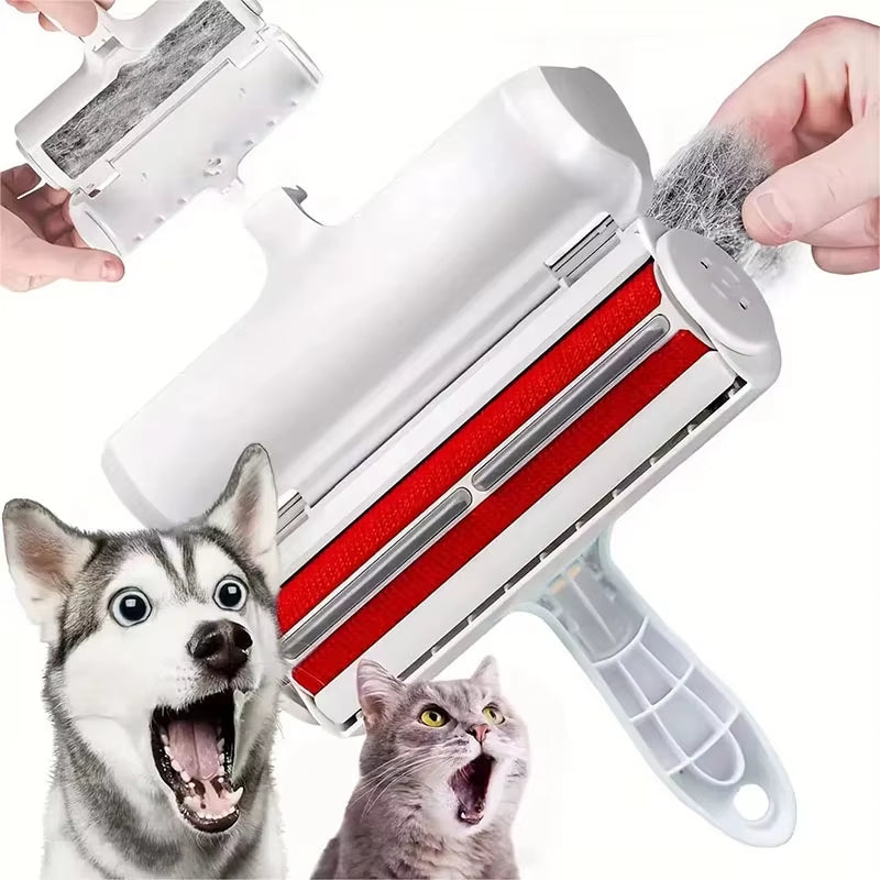 self cleaning dog and cat hair removing roller