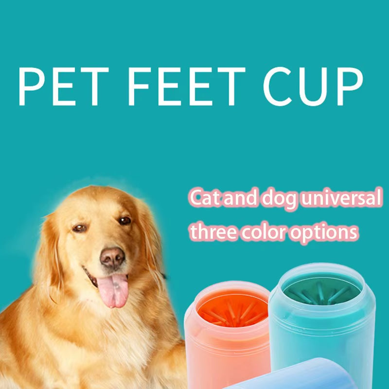 Portable Paw Plunger Pet Paw Cleaner Soft Silicone Foot Cleaning Cup 