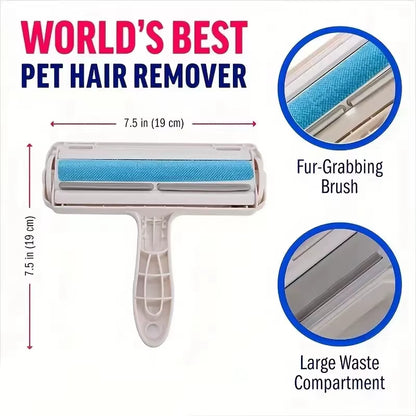 self cleaning dog and cat hair removing roller