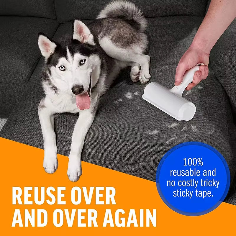 self cleaning dog and cat hair removing roller