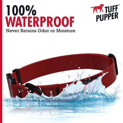 Waterproof Action Collar for Dogs | Heavy Duty Water Proof Dog Collar | Tear Proof & Odor Free | Rust-Proof Metal Hardware | Tactical Quick Release Buckle | for Adventurous, Active Dogs