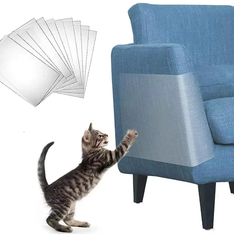 Cat Scratch Sofa Protection Pads Anti-Cat Scratch Couch Guard Pads Stickers Self-Adhesive Pet Furniture Protectors Cover